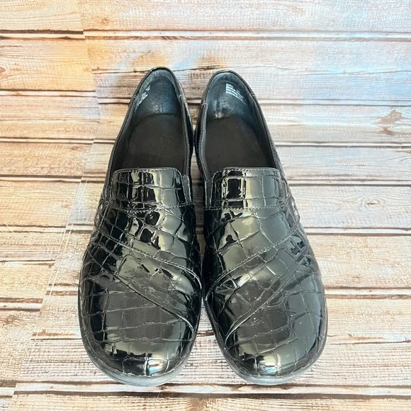Clarks Shoes Clarks May Marigold Faux Croc Slip On Loafers